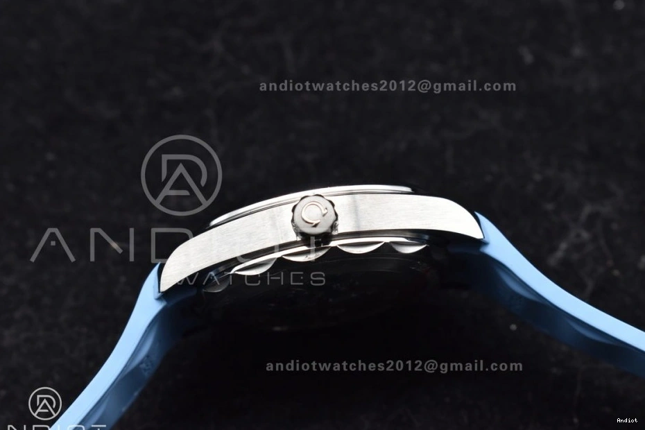 A8900 Summer Blue Edition 41mm Super Dial Rubber Clone Best Aqua Terra Blue VSF on 1:1 Strap 1228